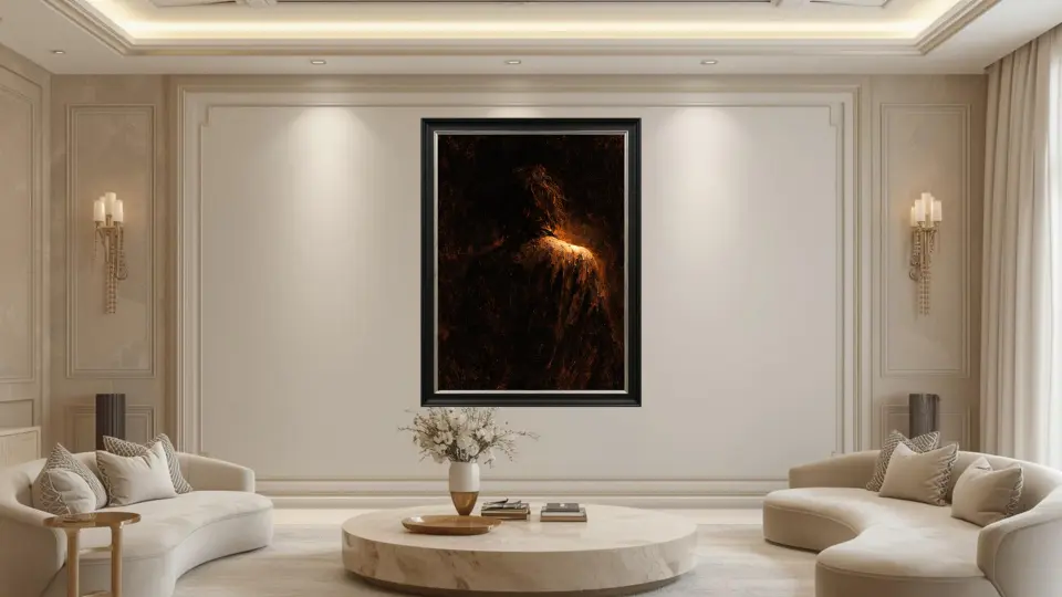 Architectural Resonance in Luxury Living Room