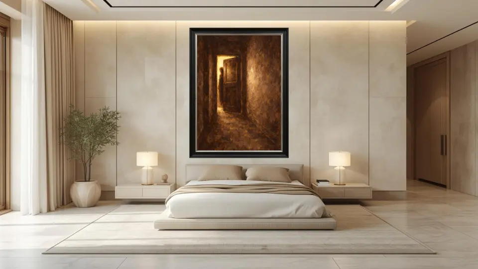 Architectural Resonance in Master Bedroom