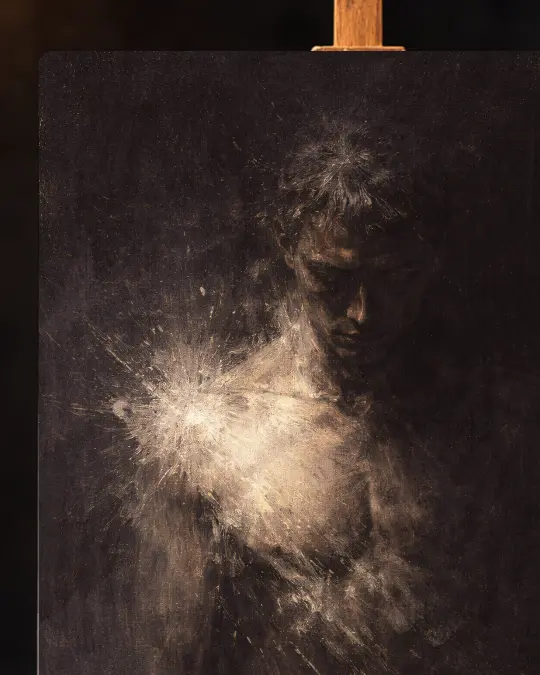 Ignis Animae Premium Canvas Texture Detail