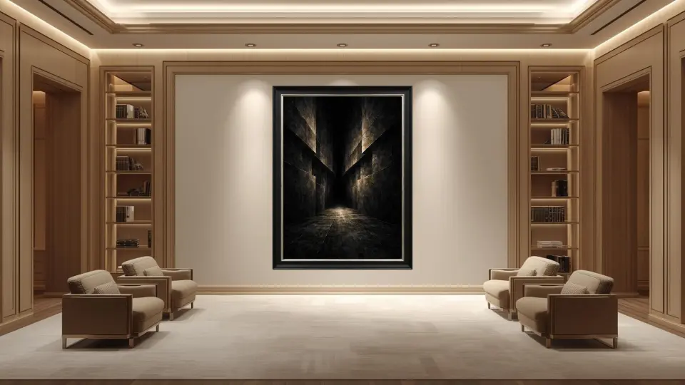 The Gilded Passage in executive office library interior