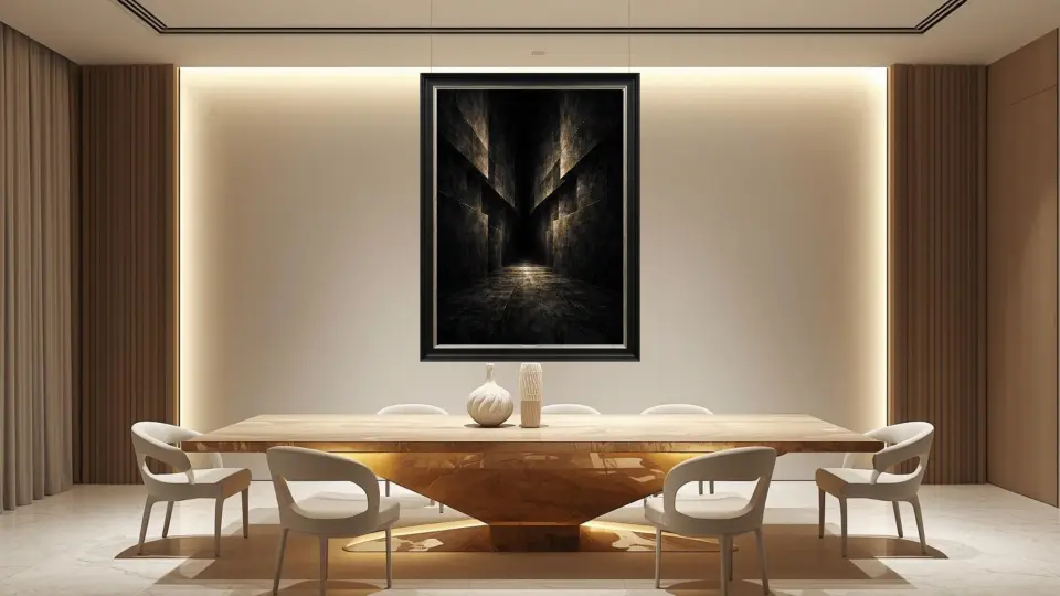 The Gilded Passage in formal dining room setting