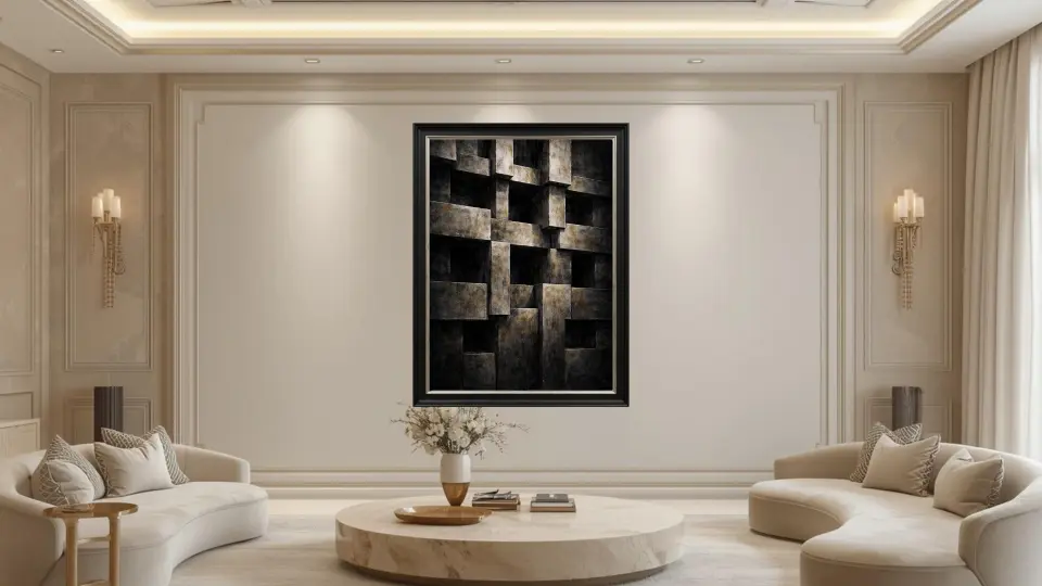 Architectural Resonance in Luxury Living Room