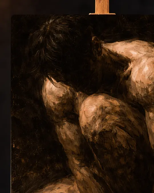 Vespers of the Fallen Titan Premium Canvas Texture