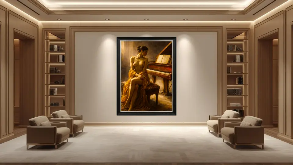 Nocturne of Flesh and Ivory in Executive Office Library