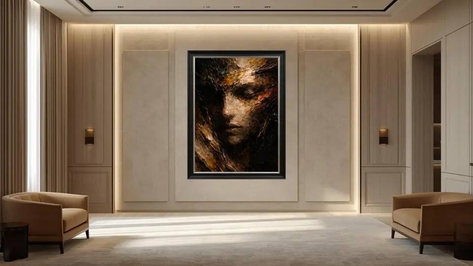 Eidolon of Ember Silence collectible statement canvas