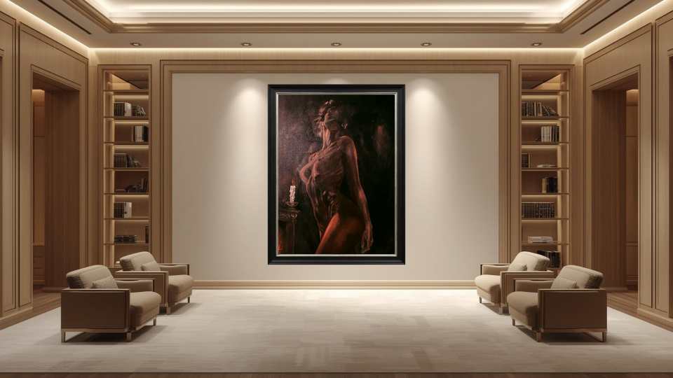 Executive office art placement