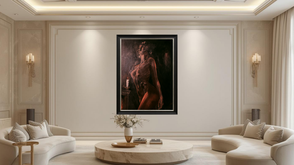 Luxury living room wall art