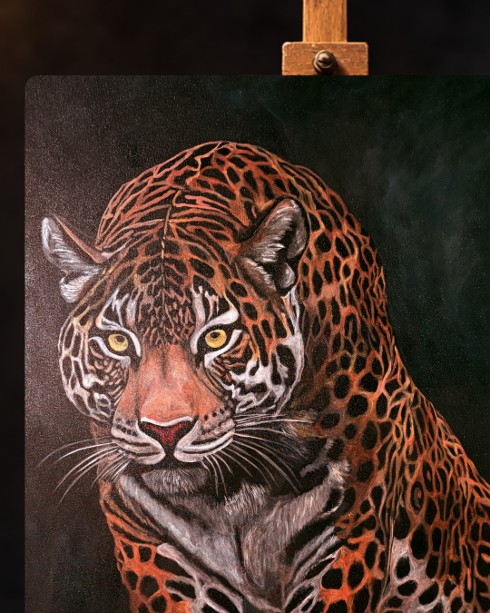 Hand Painted Acrylic Texture Detail