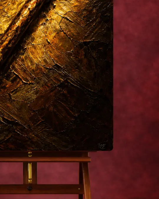 Floating frame craftsmanship detail